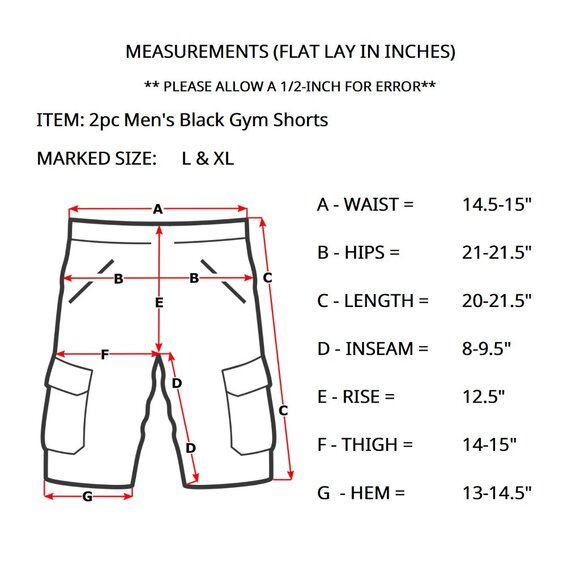 2pc Men's L/XL Tek Gear Zone Pro Black Mesh-Knit Gym Basketball Athletic Shorts - Picture 10 of 10